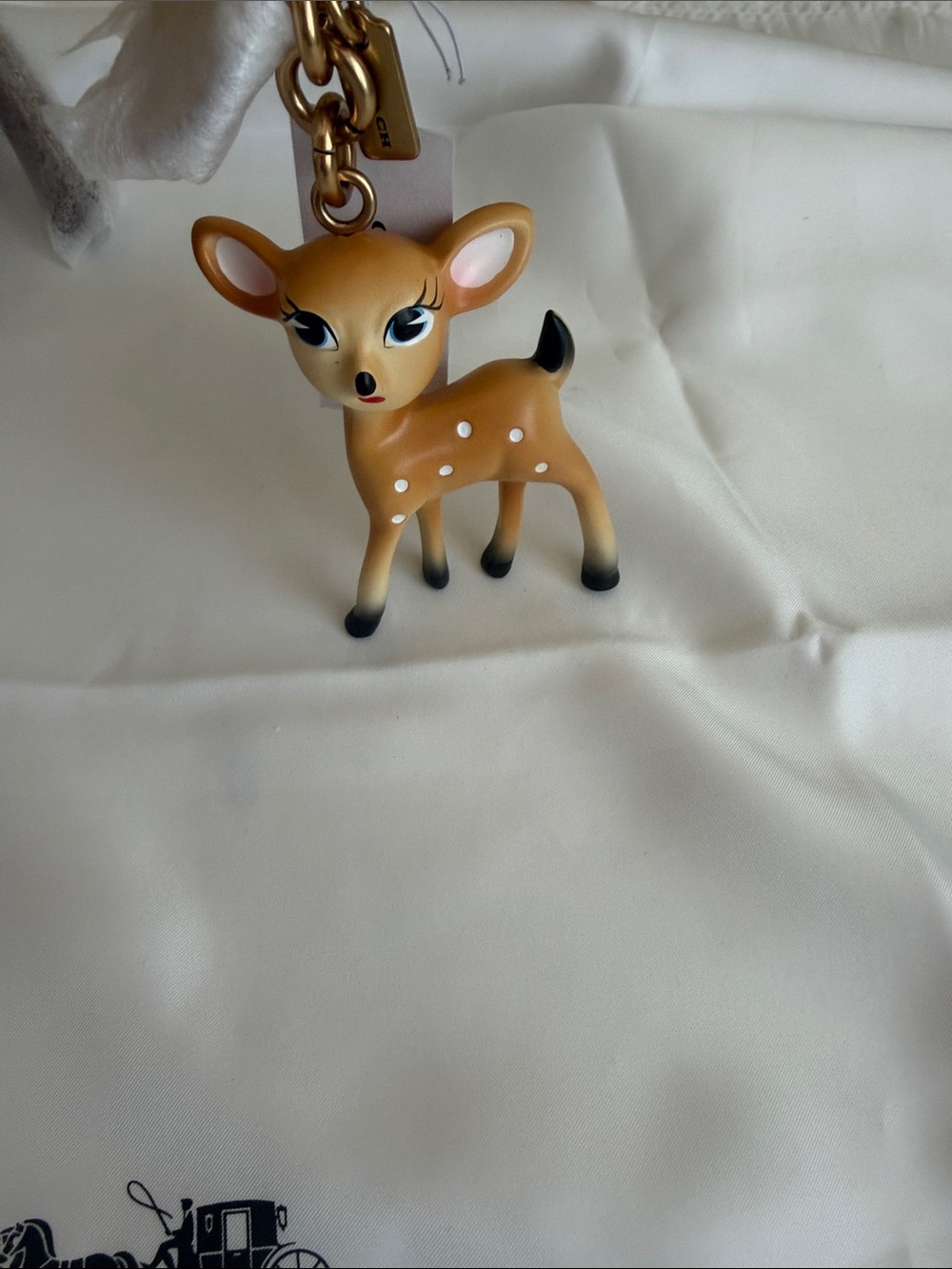 NWT Coach Outlet Deer Bag Charm—Sold Out - Picture 4 of 12